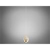 Illuminati Lighting Pendente GOLDEN EGG, LED 4,8W, 680LM 3000K, oro dia.12 H4M senza rosone d' attacco