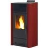 Caris Stufa a pellet ventilata caris dalia 8 bordeaux 7,1 kw