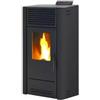 Caris Stufa a pellet ventilata caris dalia 8 antracite 7,1 kw