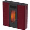 Canadian Stove Stufa a pellet slim canalizzata canadian stove slim 12c bordeaux 11,14 kw