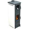 Vulcania Stufa a legna con forno vulcania tina bianco 6,1 kw