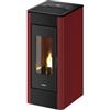 FreePoint Stufa a pellet canalizzata ermetica freepoint indaco bordeaux 10,5 kw