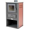 Ignip Stufa a legna ignip atene rosso chiaro 9 kw