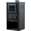Ignip Stufa a legna ignip atene grigio 9 kw