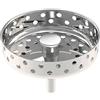 bokilino IKEA LILLVIKEN - Tappo per lavello in metallo, 8 cm, colore: Argento