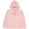 Tommy Hilfiger Donna Felpa Corp Logo con Cappuccio, Rosa (Foggy Pink), 54