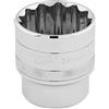 Draper 33593 - Chiave a bussola a 12 punte, attacco quadro da 1/2, misura 32 mm