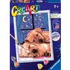 RAVENSBURGER, CREART RAVENSBURGER CREART PER BAMBINI, KIT PER DIPINGERE CON I NUMERI, 7+, SERIE D, COPPIA DI CAGNOLINI