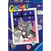 RAVENSBURGER, CREART RAVENSBURGER CREART PER BAMBINI, KIT PER DIPINGERE CON I NUMERI, 11+, SERIE E, DOLCI GATTINI