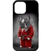 Fox Republic Design Custodia per iPhone 13 Pro Max Maestro di karate di judo bull dog francese in Red Judogi