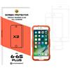 ultrapower100 Screen protector Shatterproof compatible for 6 Plus/6S Plus Full Coverage Premium Tempered Glass Film 2 Pack Anti-Shatter White