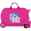 Disney Adorabile Stitch Moods Valigia da Cabina Rigida ABS Chiusura a combinazione Laterale 4 Ruote Doppie Bagagli Mano, In The Moon, Taglia unica, Valigia per bambini