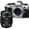Om System OM-5 Mark II + 12-40mm f/2.8 Pro II - silver + CASHBACK di € 400 + SD 64GB + GARANZIA 5 ANNI Polyphoto Italia