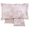 Fazzini, Set Lenzuola Matrimoniale Cotone, Lenzuola Percalle Kimono, Colore: Rosa