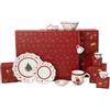 Villeroy & Boch - Christmas Toy's Calendario dell'Avvento 2025 multicolore, Natale, Calendario dell'Avvento da tavola con 24 porte, decorazione natalizia, calendario di Natale, Porcellana Premium
