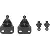Aramox 4 Pezzi 10mm Staffa di Montaggio per Molla a Gas Ad Angolo Staffa di Montaggio per Cofano Motore Staffa di Montaggio con Perno a Sfera Sostituzione per 350Z Coupe Hatchback 2003-2008