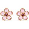 SWAROVSKI ORECCHINI A BUCO FLORERE ROSA-TONO DORATO 5656635