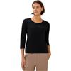 Cecil 3227270 Maglietta Basic, Nero, L Donna