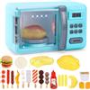BAKAJI Forno a Microonde Giocattolo per Bambini Luci Suoni e 18 Accessori Idea Regalo