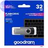 GOODRAM PEN DRIVE 32GB GOODRAM USB 3.2 UTS3 NERA con SWIVEL 60R/20W - UTS3-0320K0R11