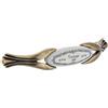 cyclingcolors 1x Maniglia per mobile porcellana ceramica finitura ottone antico interasse 96 mm cassetto armadio vintage con vite