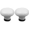 cyclingcolors 2x Pomello per cassetto finitura stagno nichel porcellana ceramica 36 mm stile vintage antico per mobile porta maniglia comò armadio casa con viti