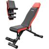 VEVOR Panca pesi Stabile e Resistente per Allenamento Completo del Corpo, Panca Regolabile per Esercizi, Sit Up per Allenamento della Forza con Protezione Estesa per Testa Collo 300 kg