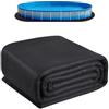 VEVOR Ovale Rivestimento per Piscina, Rivestimento per Piscine Fuori Terra, Tappetino Piscina Extra Spesso, Materiale Tessuto Geotessile Durevole Sottofondo, 457 x 914 cm 180 g/m² Nero