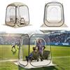 VEVOR Tenda Sportiva Pop-Up, a Bolle Trasparente da 127 x 127 cm per 1 Persona, Capsula Impermeabile per Esterni con Tappetino e Copertura Superiore, Tenda a Cupola Igloo da Giardino