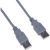 PremiumCord Cavo USB 2.0 Ad Alta velocità M/M 2m, A Maschio su A Maschio, Cavo di Collegamento USB per HDD ECC., Doppia Schermatura, AWG28, Colore Grigio, Lunghezza 2m
