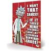 PYRAMID Rick E Morty In Legno Wall Art Szechuan Sauce 40 X 59 Cm Pyramid International