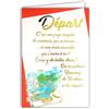 Afie 69-3055 - Biglietto di auguri con grande testo in oro dorato che brillante; fornito con busta colorata abbinata; formato biglietto chiuso 11,5 x 17 cm; fabbricato in Francia