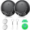 KKSTOTO Airtag per Apple & Android, Localizzatore GPS Tracker Smart Tag per Android Funziona con Google/Apple Dov'è App Bluetooth Tracker Compatibile con Trova dispositivo per Chiavi/Bagagli/Portafoglio