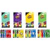 Uno Mattel games - uno add-on packs singolo assortito, 16 carte speciali da utilizzare con il gioco uno, a tema cambia giro, impila, scambia o velocità