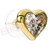 SANICO SRL BJT389 ORECCHINO QUEEN ELEANOR 6MM GOLD PLATED