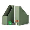 Leitz Puro, Set di 2 Resistenti Portariviste A4, Compatibili con mobili a cubo e Ripiani Portaoggetti, Capacità 900 Fogli (80 g/m²), Organizer per Ufficio e Casa, 10 x 26 x 31 cm, Verde Malva