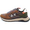 SUN68 Sneaker Fire & Camping in Cordura e Suede Marrone Uomo Marrone, 42