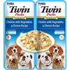 INABA Dog Twin Pollo, verdure e formaggio in brodo per cani 2x40 g