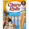 INABA Churu Rolls Chicken 8x12g wraps con pollo e formaggio per cani