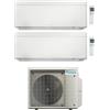 Daikin Climatizzatore Condizionatore Daikin DualSplit Stylish R-32 9000 + 12000 BTU 2MXM50A + FTXA25CW + FTXA35CW Wi-Fi A+++