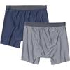 ExOfficio Boxer da Uomo Give-N-Go 2.0 (Confezione da 2), Navy/Onice Acciaio, Medium