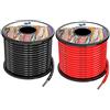 Haerkn Silicone Fili elettrici 5.3mm² 10AWG 2 colori 2x8metri Cavo Elettrico | filo di rame stagnato a più fili Alta Temperatura Resistente con elevata conducibilità Ultra flessibile e morbido