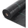 VOUNOT® Telo Pacciamatura 1m x 50m 100g/m², Telo Anti Erbacce per Orto, Giardino, Stabilizzazione UV, Nero
