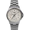 Bauhaus Aviation - Orologio da uomo con cinturino in pelle o cinturino in titanio, cassa in titanio automatica 10 ATM, riserva di carica 24 ore, vetro zaffiro, data 2860