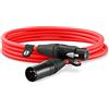 RØDE XLR-3 Cavo XLR premium (3m, Rosso)