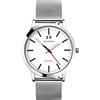 Sekonda Orologio casual da uomo in acciaio inossidabile 40mm tono argento 1940