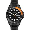 Sekonda Orologio sportivo da uomo in acciaio inossidabile nero da 44 mm 30120