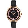 Sekonda Orologio da sera da donna in pelle PU nera 34mm 2818