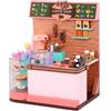 Our Generation - Latte Love U - Playset caffetteria - Articoli alimentari per finta - Accessori per bambole da 46 cm - Gioco d'immaginazione - Giocattolo per bambini dai 3 anni in su