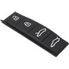 VGOL Chiave a 4 pulsanti con movimento centrale compatibile con Porsche Taycan 2019-2023 nero